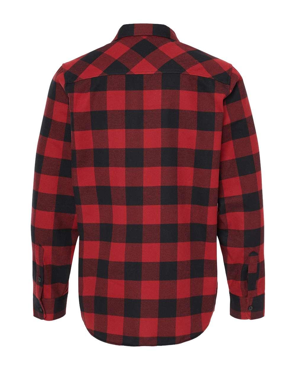 EXP50F Independent Trading Co. Flannel Shirt - Back Image