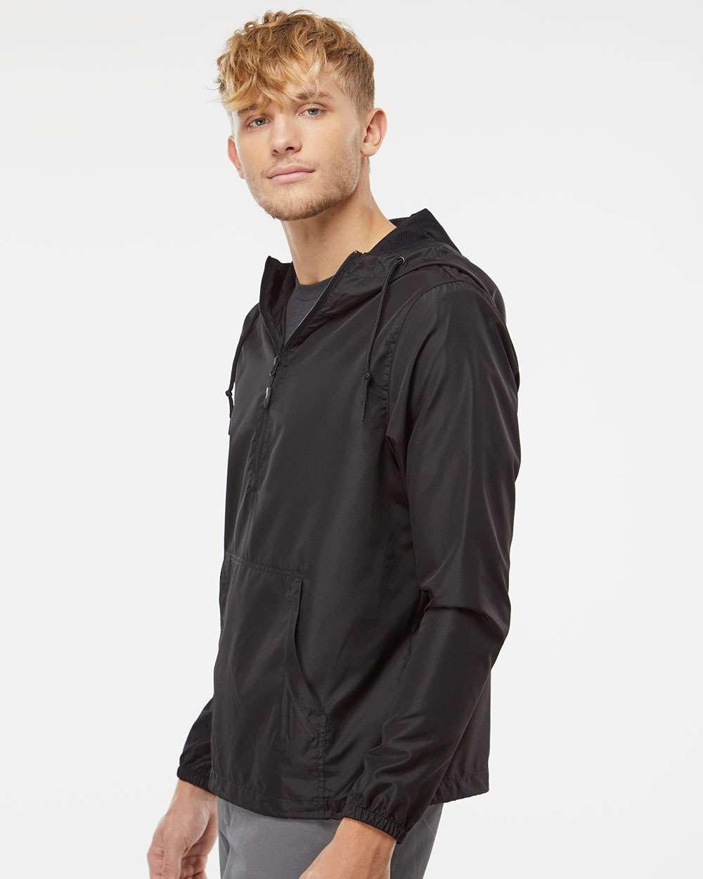 EXP54LWP Independent Trading Co. Unisex Lightweight Quarter-Zip Windbreaker Pullover Jacket - Siide Image