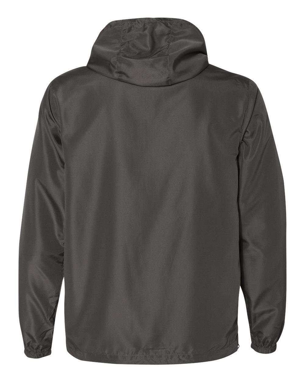 EXP54LWZ Independent Trading Co. Unisex Lightweight Windbreaker Full-Zip Jacket - Back Image