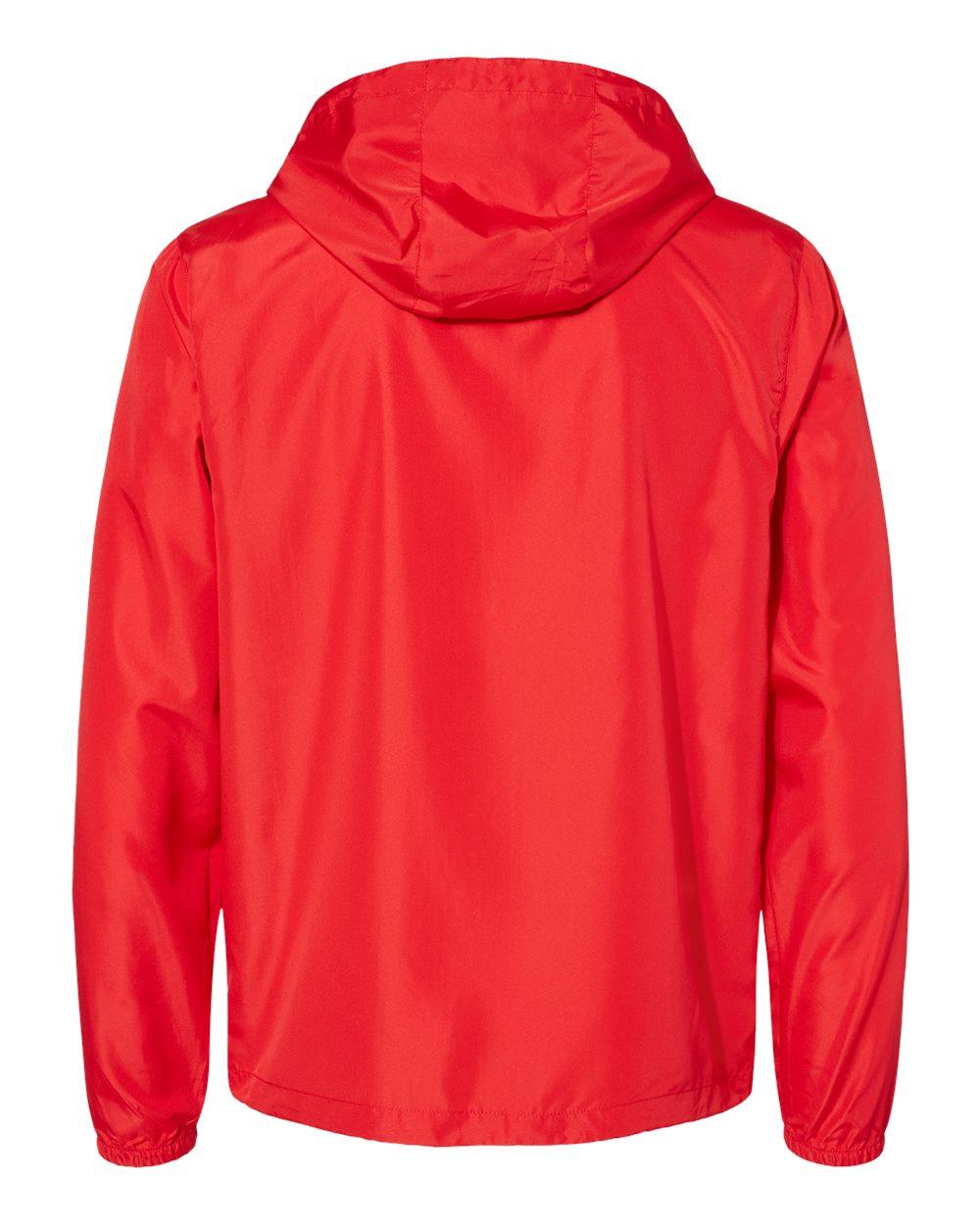 EXP54LWZ Independent Trading Co. Unisex Lightweight Windbreaker Full-Zip Jacket - Back Image