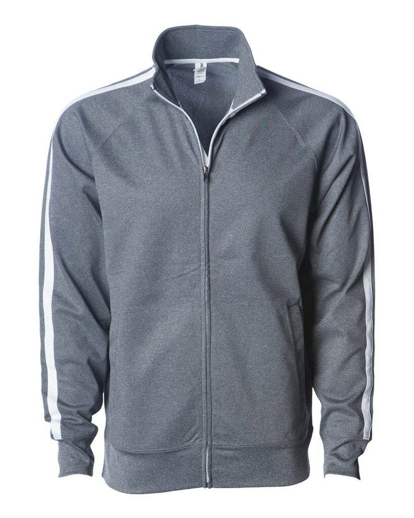 EXP70PTZ Independent Trading Co. Unisex Lightweight Poly-Tech Full-Zip Track Jacket