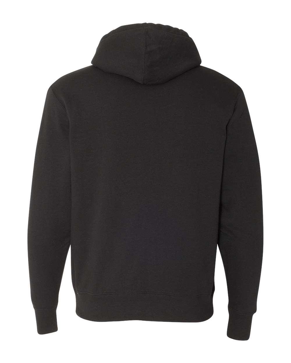 EXP90SHZ Independent Trading Co. Unisex Sherpa-Lined Hooded Sweatshirt - Back Image