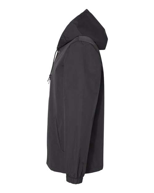 EXP95NB Independent Trading Co. Water-Resistant Hooded Windbreaker - Siide Image