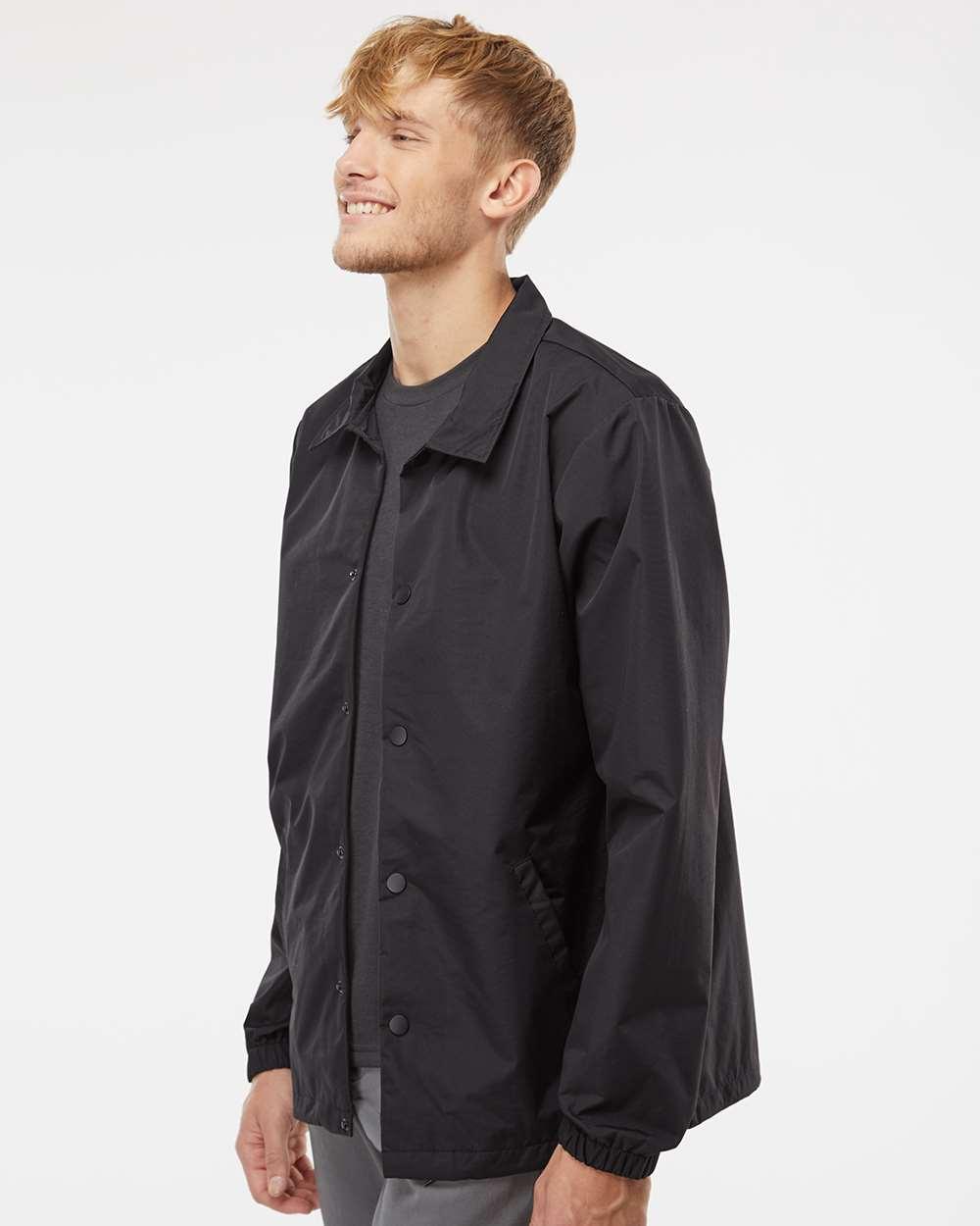 EXP99CNB Independent Trading Co. Water-Resistant Windbreaker Coach’s Jacket - Siide Image