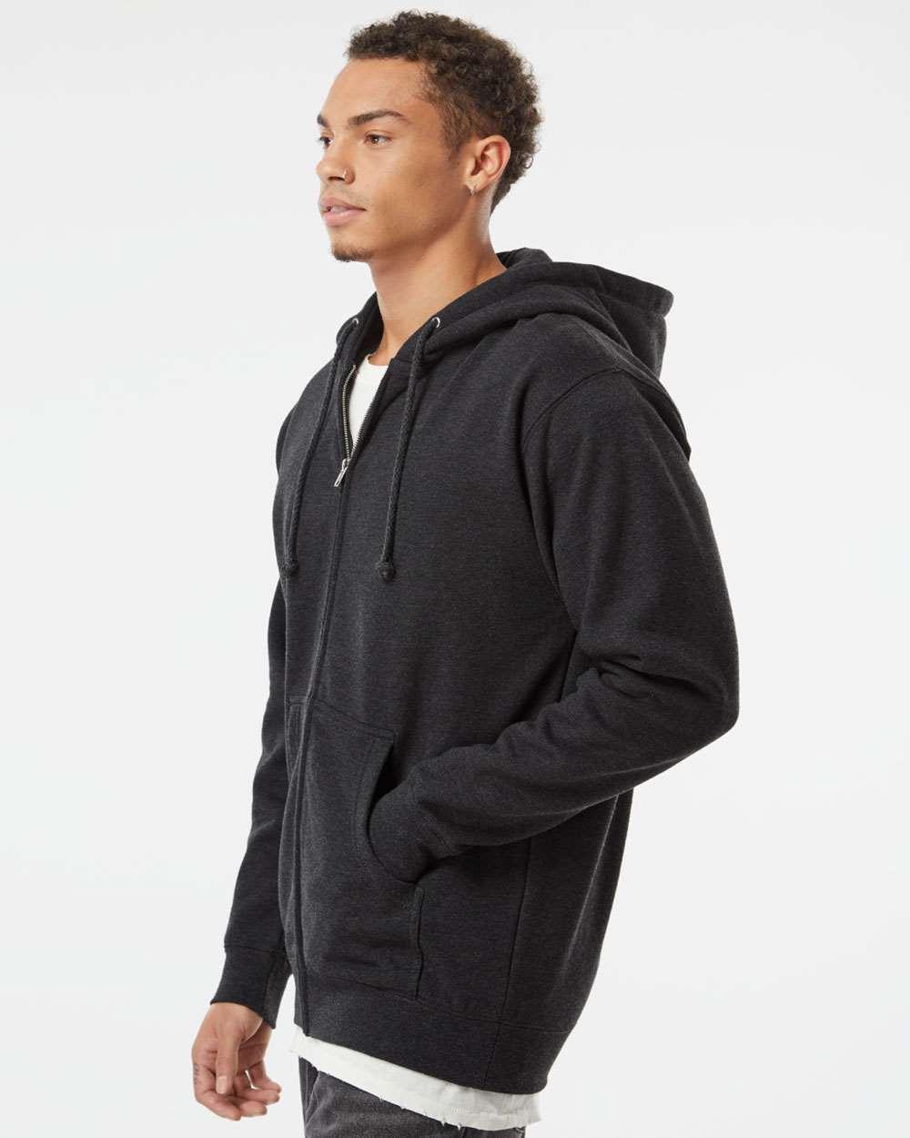 IND4000Z Independent Trading Co. Heavyweight Full-Zip Hooded Sweatshirt - Siide Image