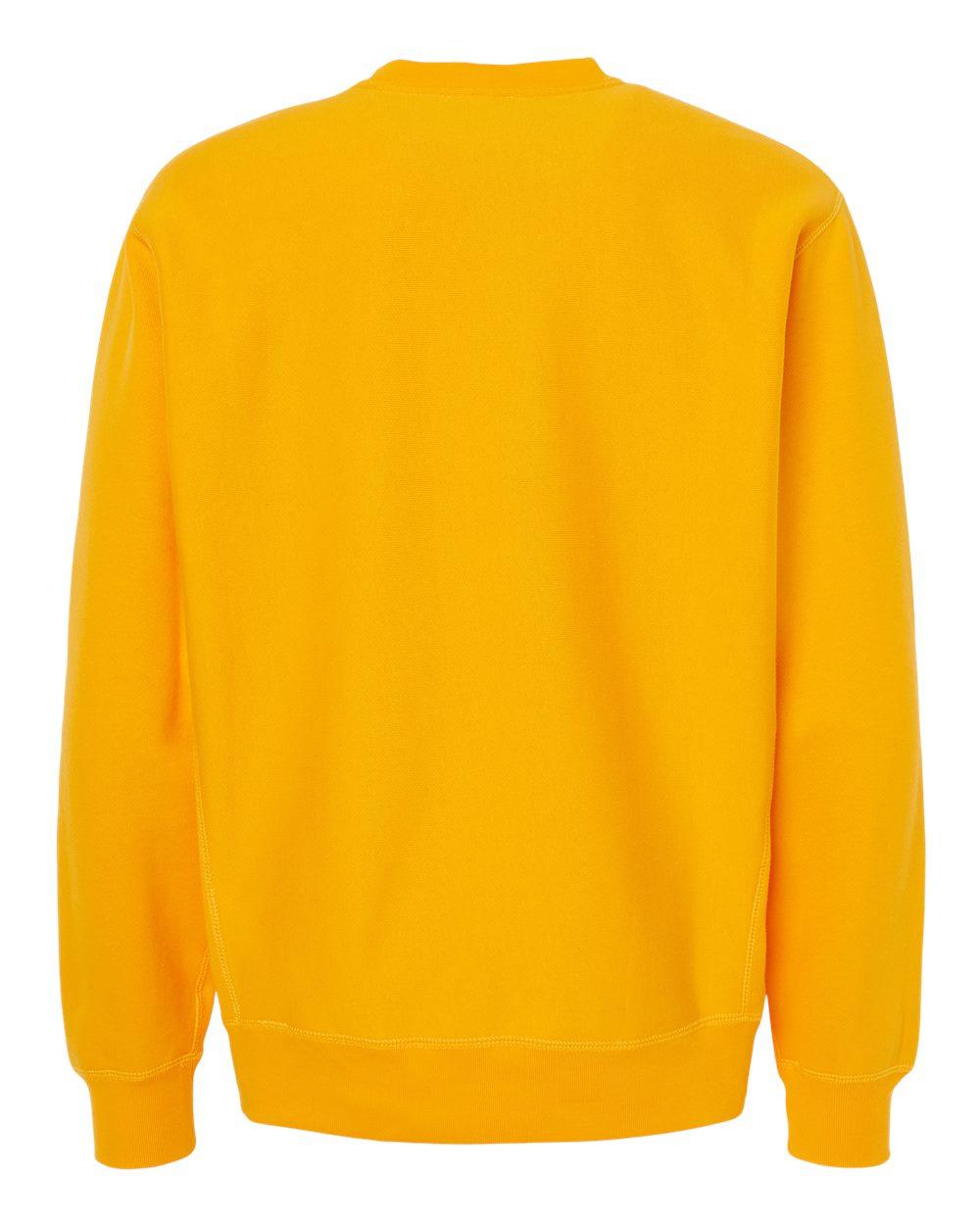 IND5000C Independent Trading Co. Legend - Premium Heavyweight Cross-Grain Crewneck Sweatshirt - Back Image