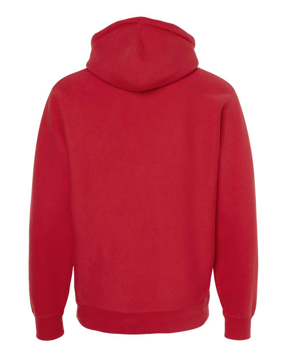 IND5000P Independent Trading Co. Legend - Premium Heavyweight Cross-Grain Hooded Sweatshirt - Back Image