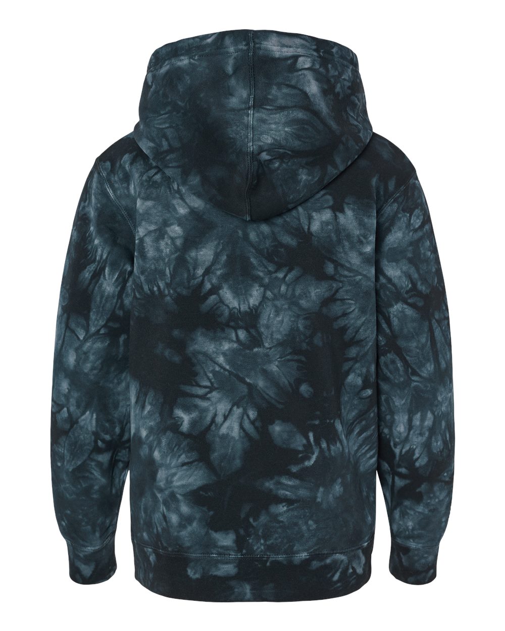 PRM1500TD Independent Trading Co. Youth Midweight Tie-Dyed Hooded Sweatshirt - Back Image