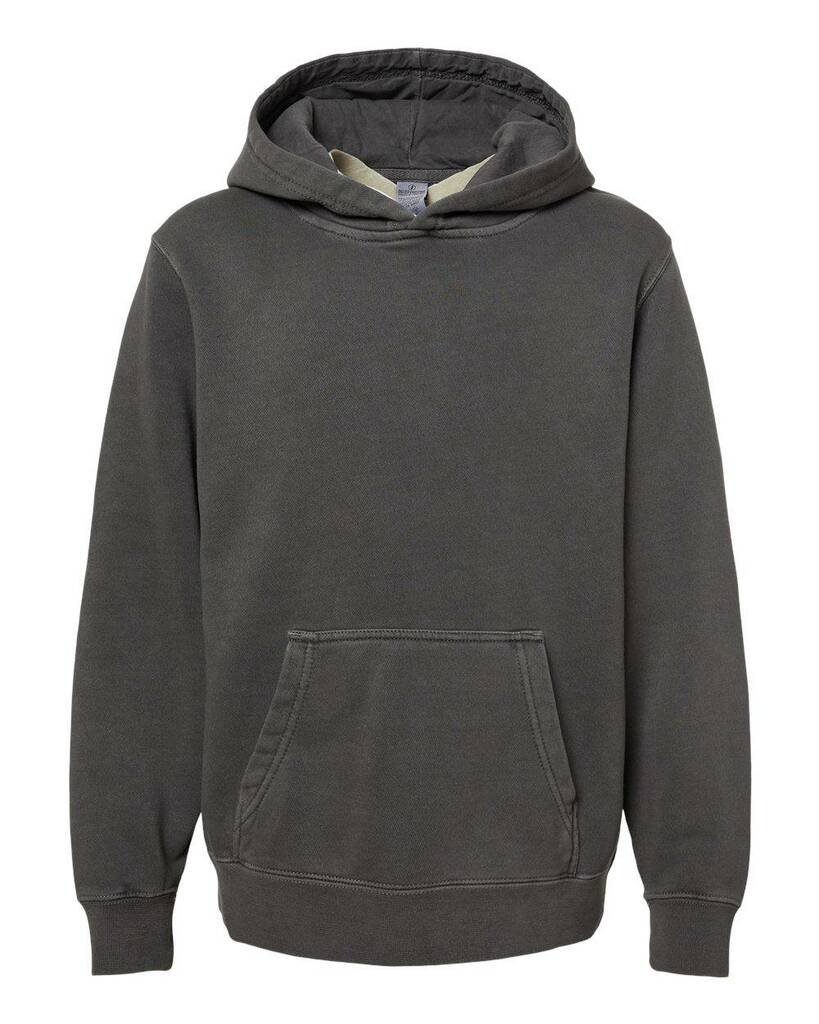 PRM1500Y Independent Trading Co. Youth Midweight Pigment-Dyed Hooded Sweatshirt