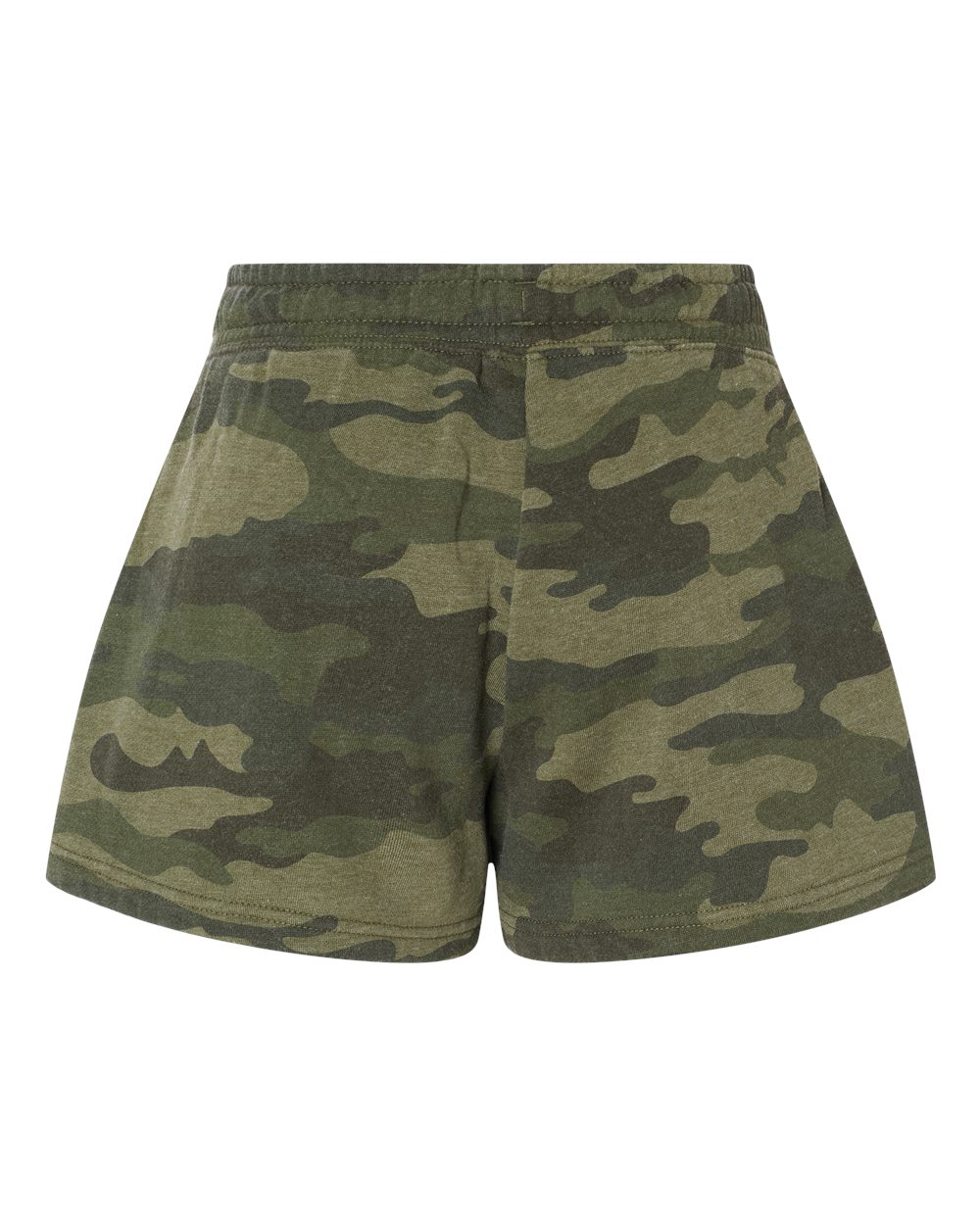PRM20SRT Independent Trading Co. Women’s Lightweight California Wave Wash Fleece Shorts - Back Image