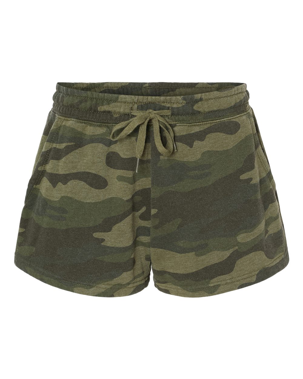 PRM20SRT Independent Trading Co. Women’s Lightweight California Wave Wash Fleece Shorts
