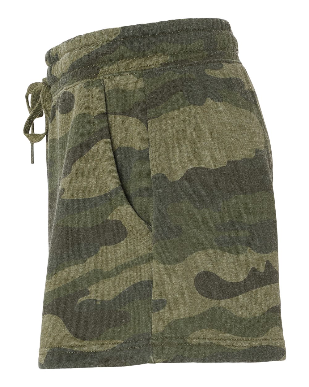 PRM20SRT Independent Trading Co. Women’s Lightweight California Wave Wash Fleece Shorts - Siide Image