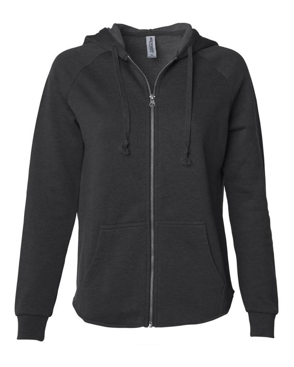 PRM2500Z Independent Trading Co. Womens California Wave Wash Full-Zip Hooded Sweatshirt PRM2500Z Independent Trading Co. Womens California Wave Wash Full-Zip Hooded Sweatshirt