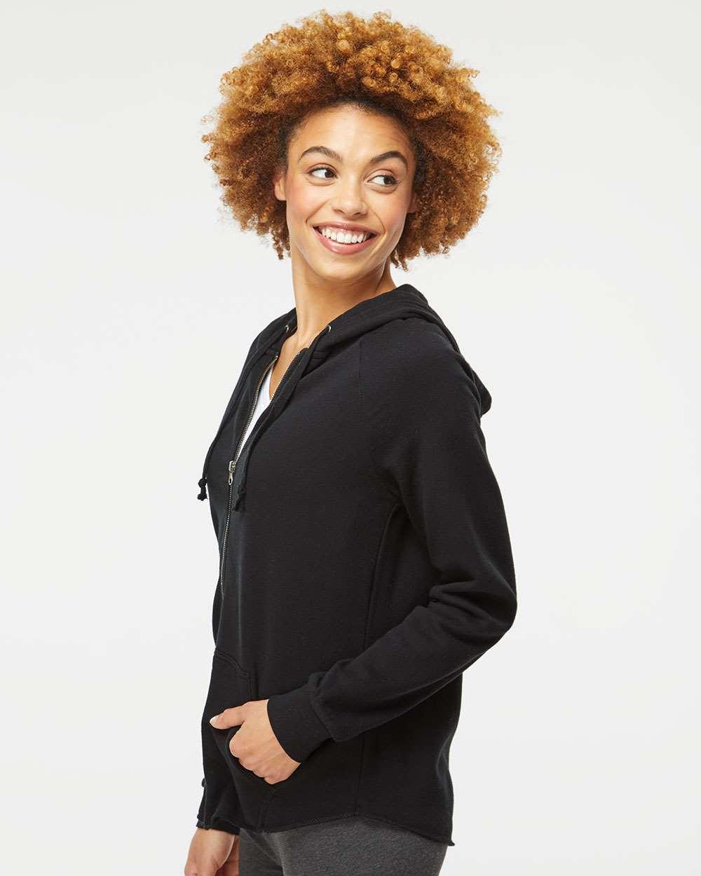 PRM2500Z Independent Trading Co. Womens California Wave Wash Full-Zip Hooded Sweatshirt PRM2500Z Independent Trading Co. Womens California Wave Wash Full-Zip Hooded Sweatshirt - Siide Image