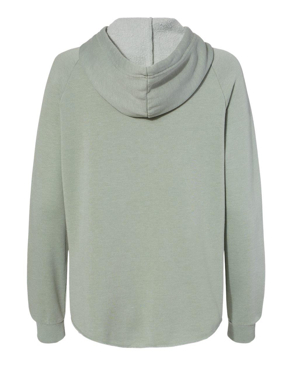 PRM2500Z Independent Trading Co. Womens California Wave Wash Full-Zip Hooded Sweatshirt - Back Image