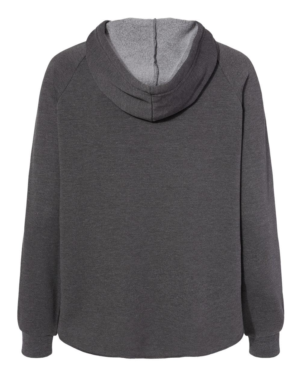 PRM2500Z Independent Trading Co. Womens California Wave Wash Full-Zip Hooded Sweatshirt - Back Image