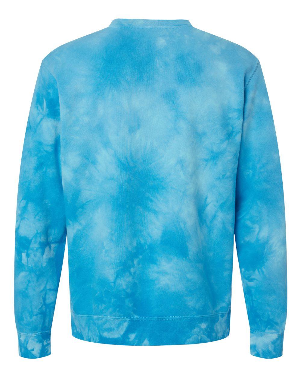 PRM3500TD Independent Trading Co. Unisex Midweight Tie-Dyed Sweatshirt - Back Image