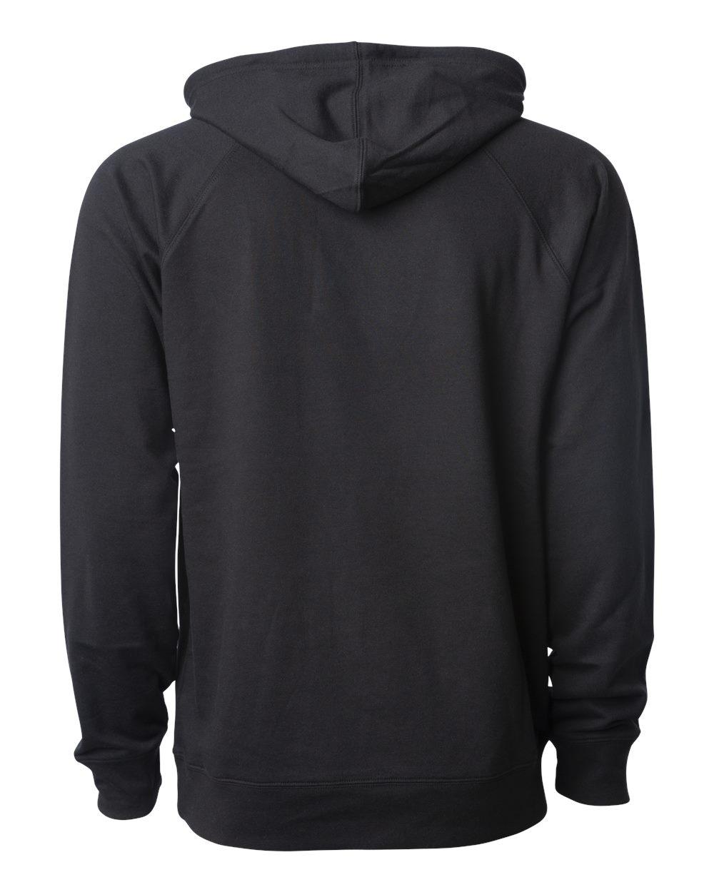 SS1000 Independent Trading Co. Icon Unisex Lightweight Loopback Terry Hooded Sweatshirt - Back Image