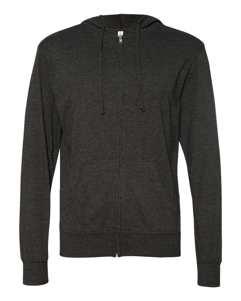 SS150JZ Independent Trading Co. Lightweight Jersey Full-Zip Hooded T-Shirt Zoom Image