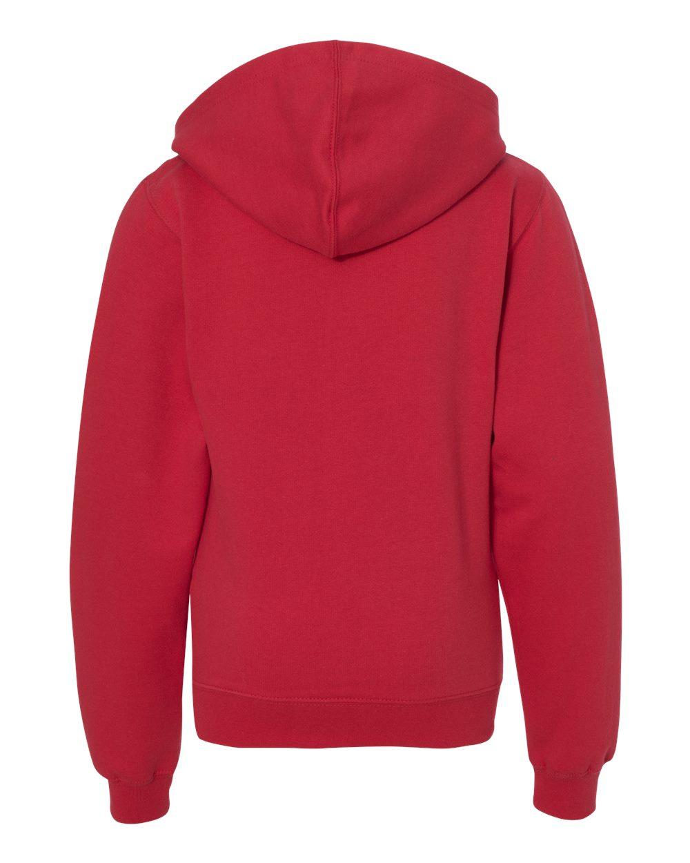 SS4001Y Independent Trading Co. Youth Midweight Hooded Sweatshirt - Back Image
