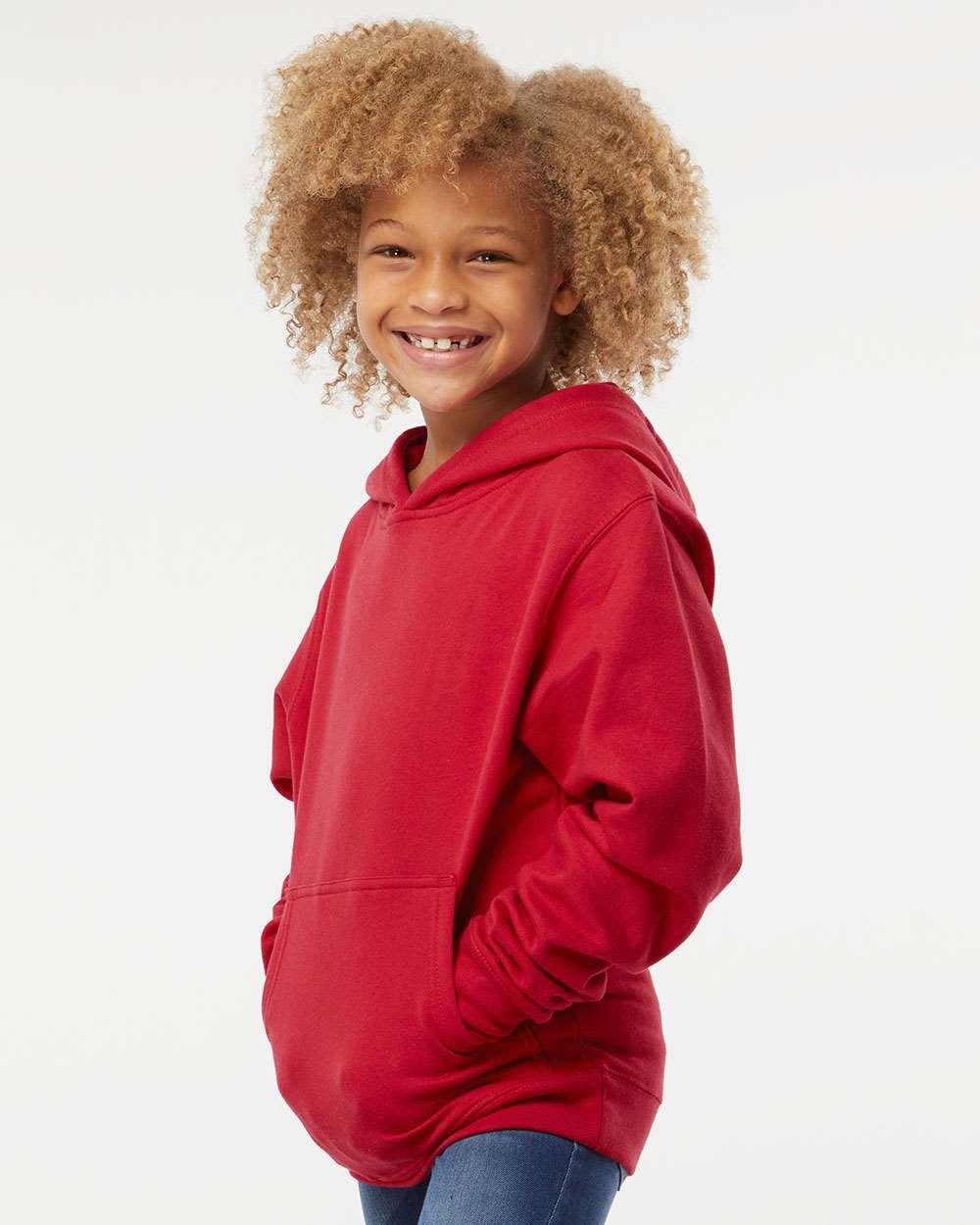 SS4001Y Independent Trading Co. Youth Midweight Hooded Sweatshirt - Siide Image