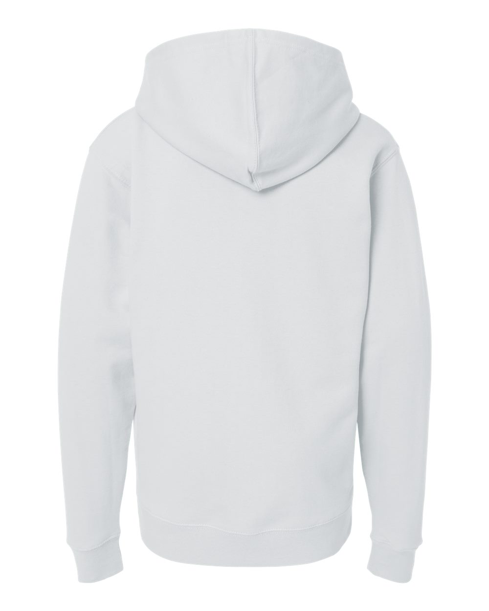 SS4001Y Independent Trading Co. Youth Midweight Hooded Sweatshirt - Back Image