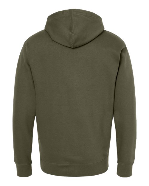SS4500Z Independent Trading Co. Midweight Full-Zip Hooded Sweatshirt - Back Image