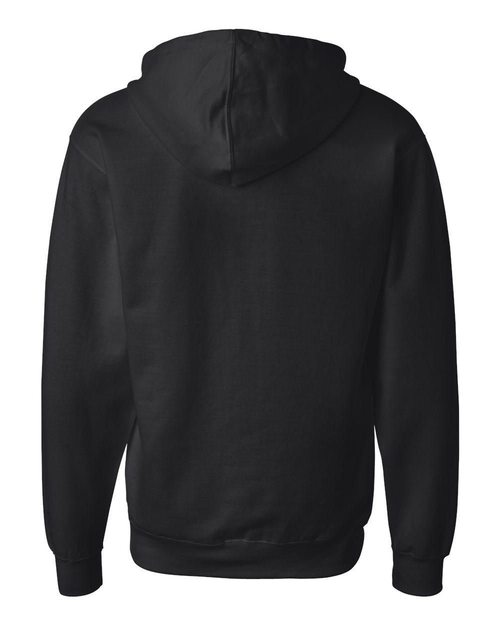 SS4500Z Independent Trading Co. Midweight Full-Zip Hooded Sweatshirt - Back Image