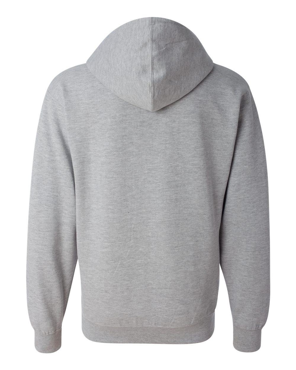 SS4500Z Independent Trading Co. Midweight Full-Zip Hooded Sweatshirt - Back Image