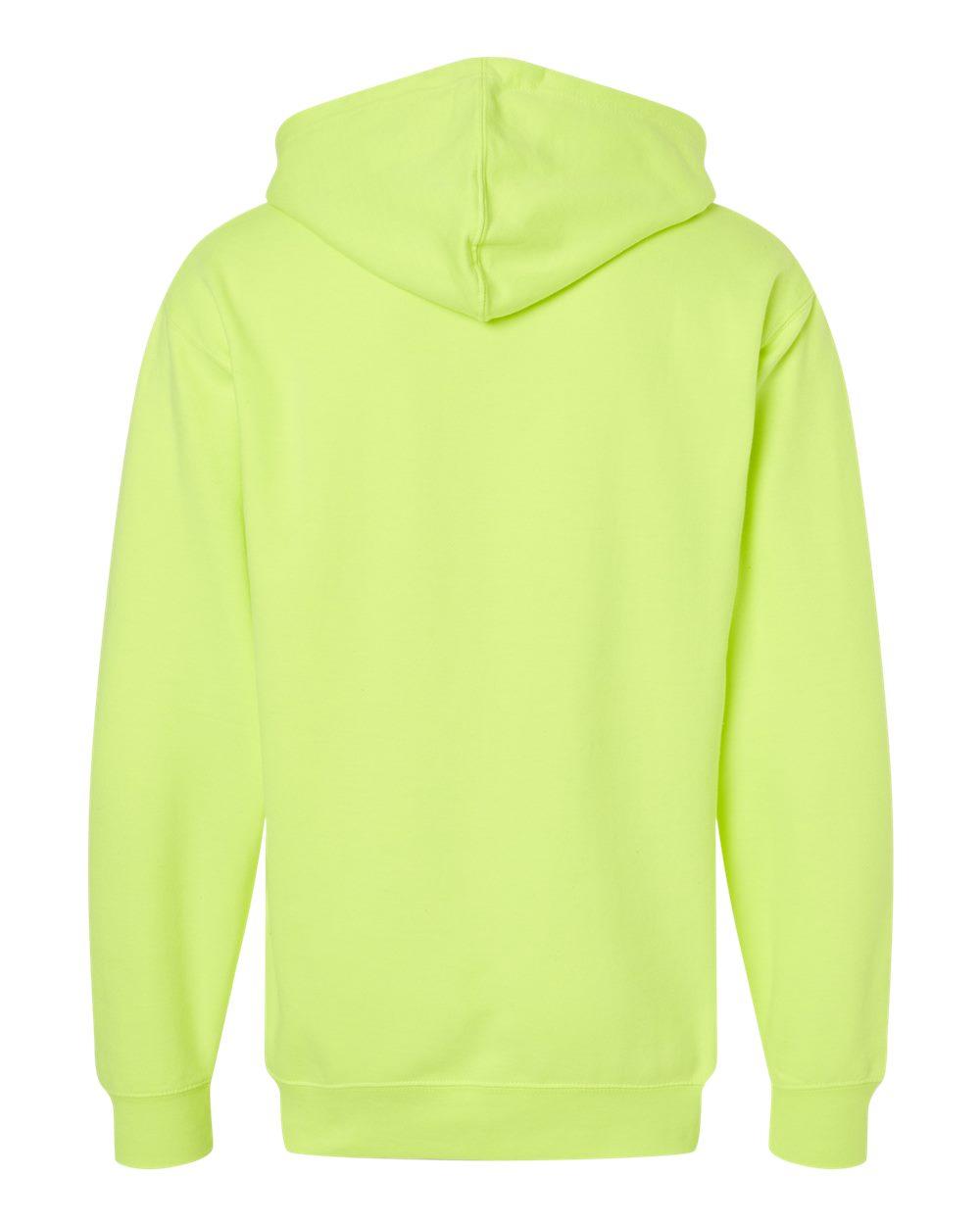 SS4500Z Independent Trading Co. Midweight Full-Zip Hooded Sweatshirt - Back Image
