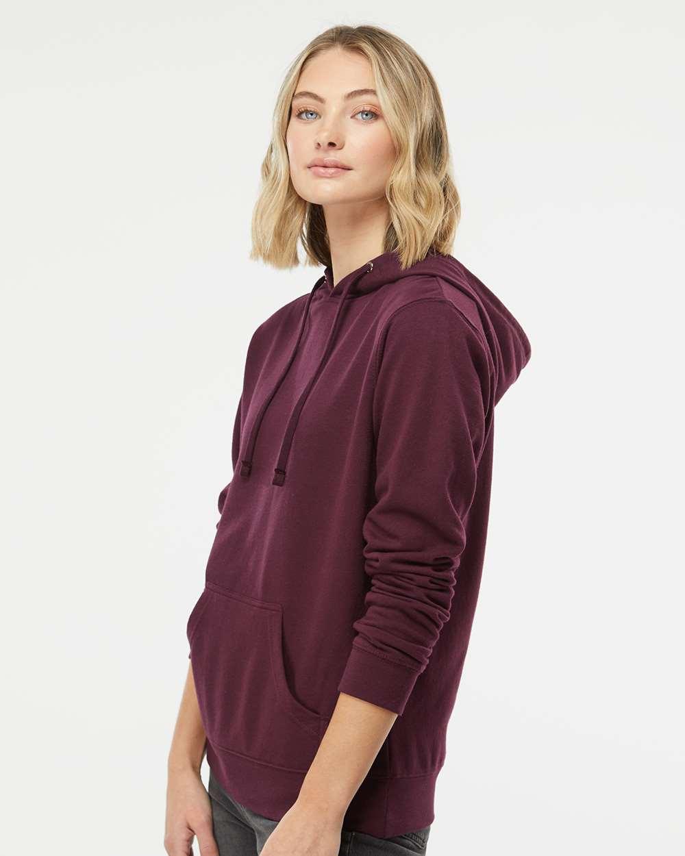 SS650 Independent Trading Co. Juniors’ Heavenly Fleece Lightweight Hooded Sweatshirt - Siide Image