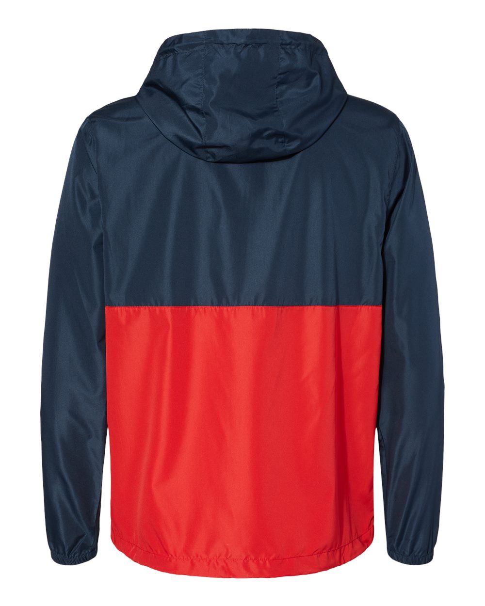 EXP54LWP Independent Trading Co. Unisex Lightweight Quarter-Zip Windbreaker Pullover Jacket - Back Image