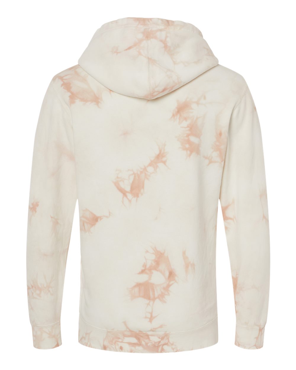 PRM4500TD Independent Trading Co. Unisex Midweight Tie-Dyed Hooded Sweatshirt - Back Image