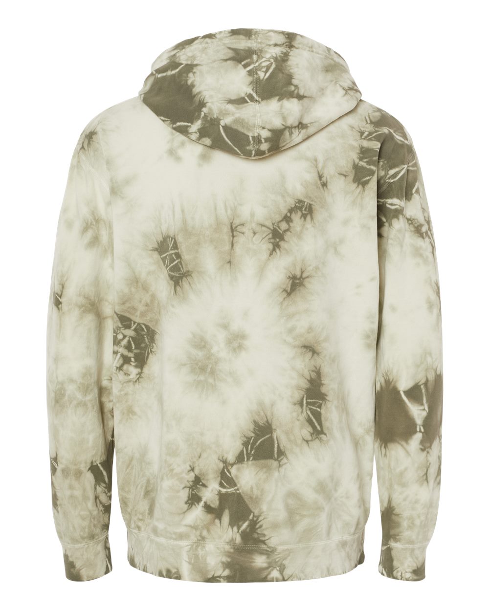 PRM4500TD Independent Trading Co. Unisex Midweight Tie-Dyed Hooded Sweatshirt - Back Image
