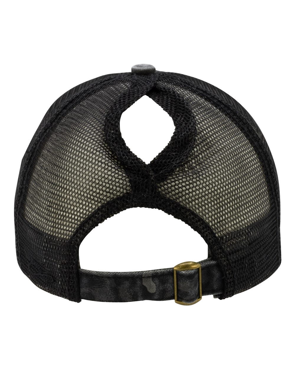 JANET Infinity Her Womens Printed Visor with Mesh Back Cap - Back Image