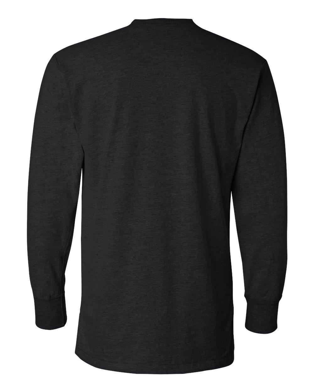 8244 J America Vintage Brushed Jersey Henley - Back Image