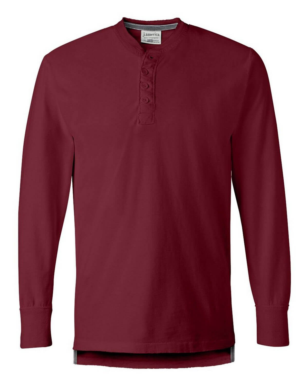 8244 J America Vintage Brushed Jersey Henley Zoom Image