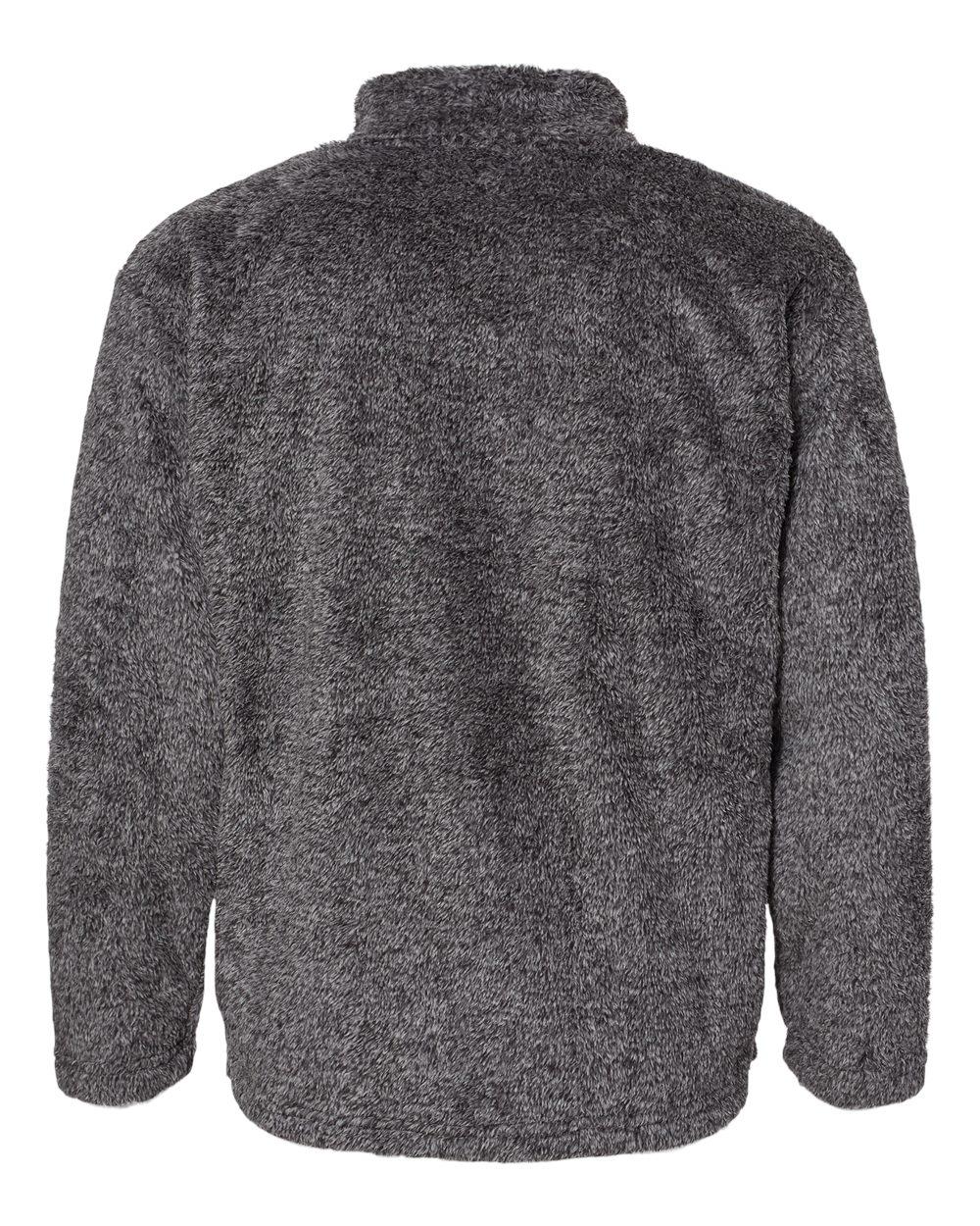 8464 J America Boundary Shag Frosty Sherpa Quarter-Zip Pullover 8464 J America Boundary Shag Frosty Sherpa Quarter-Zip Pullover - Back Image