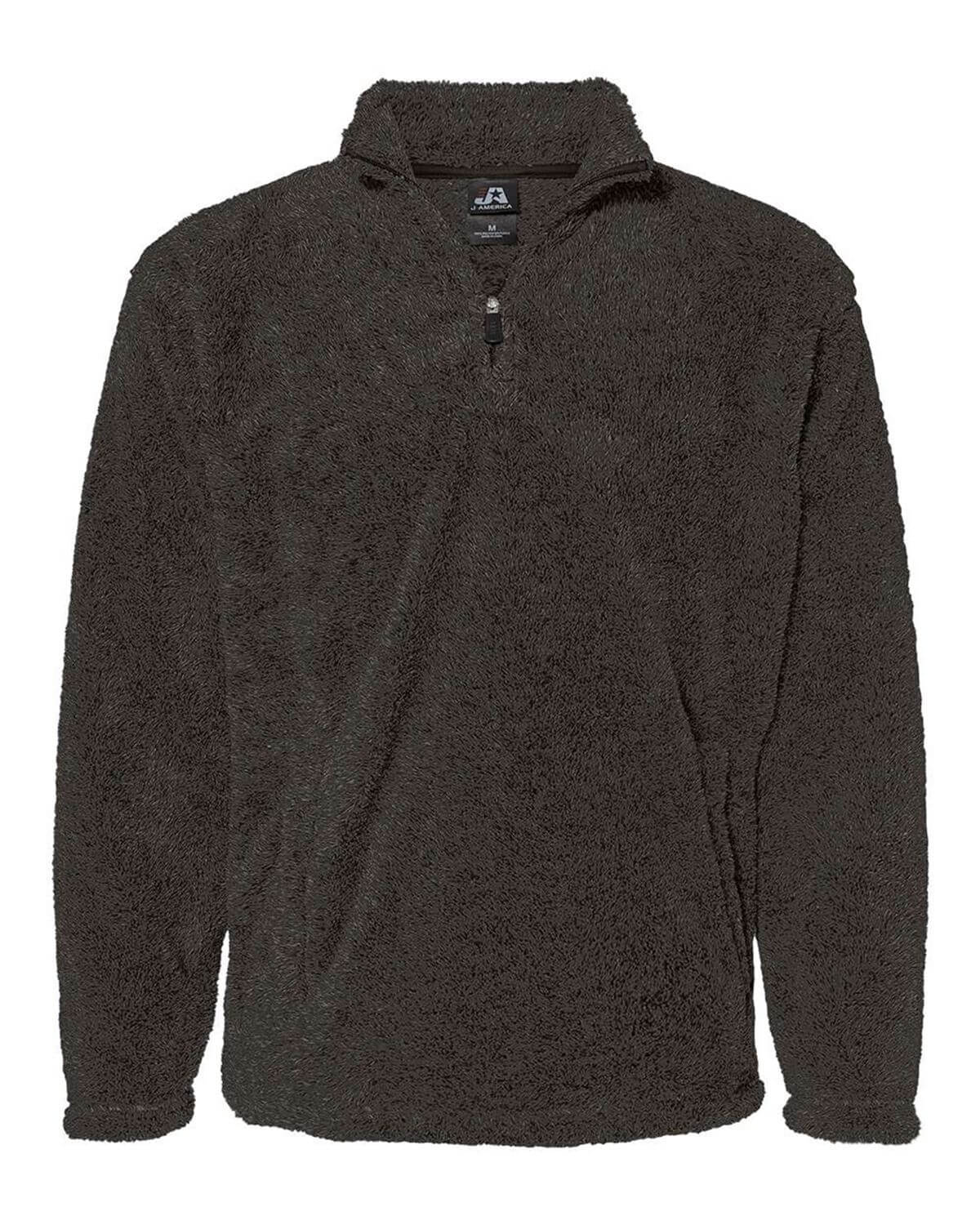 8464 J America Boundary Shag Frosty Sherpa Quarter-Zip Pullover 8464 J America Boundary Shag Frosty Sherpa Quarter-Zip Pullover