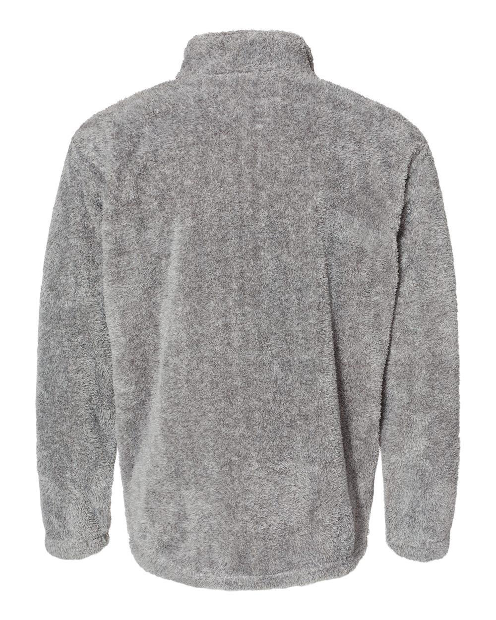 8464 J America Boundary Shag Frosty Sherpa Quarter-Zip Pullover 8464 J America Boundary Shag Frosty Sherpa Quarter-Zip Pullover - Back Image