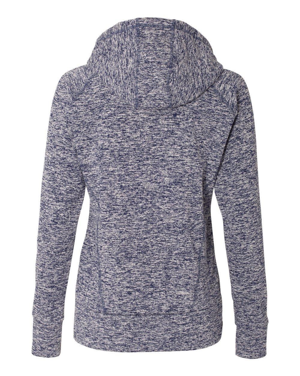 8616 J America Women’s Cosmic Fleece Hooded Sweatshirt - Back Image