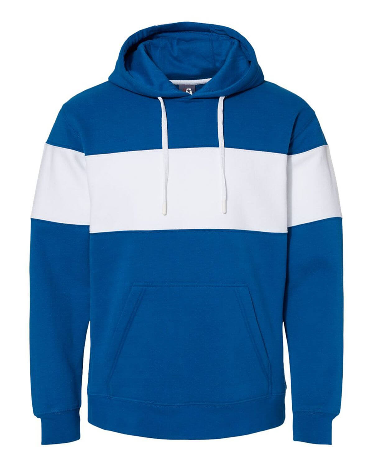 8644 J America Varsity Fleece Colorblocked Hooded Sweatshirt 8644 J America Varsity Fleece Colorblocked Hooded Sweatshirt