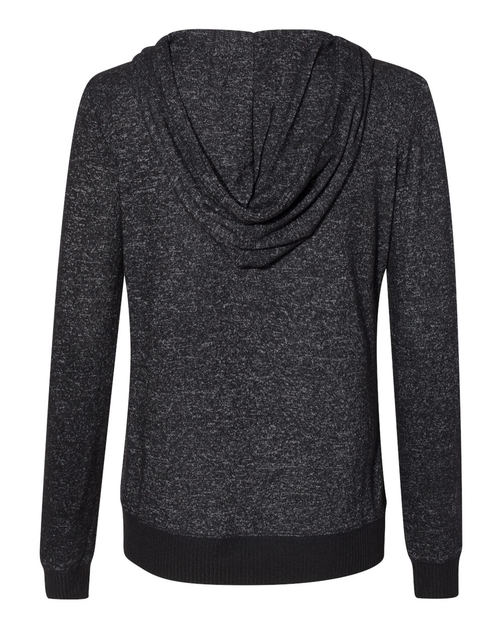 8656 J America Women’s Cozy Jersey Hooded Full-Zip - Back Image