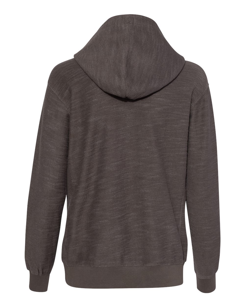 8694 J America Women’s French Terry Sport Lace Scuba Hooded Pullover - Back Image