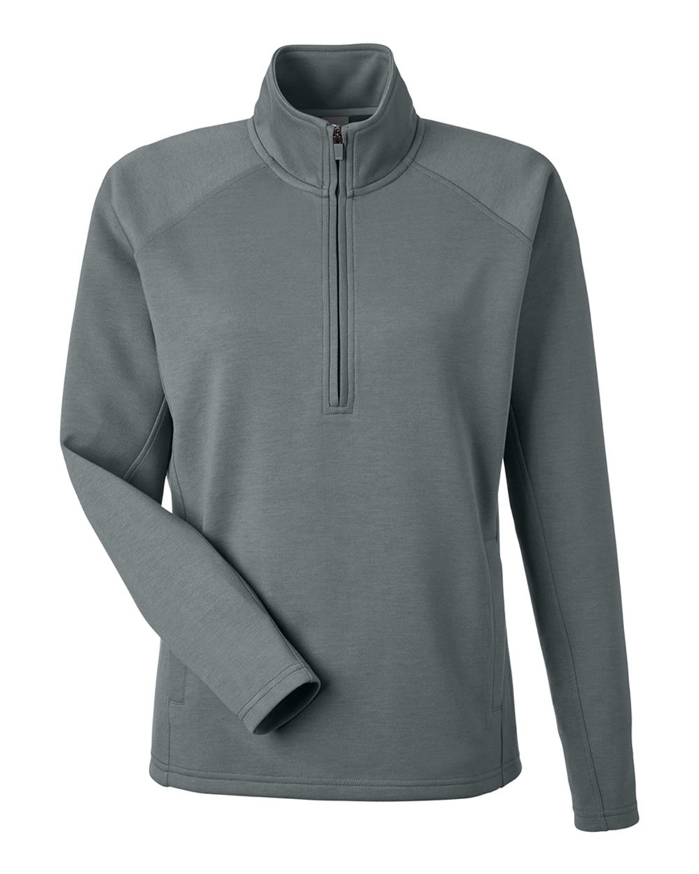 8754 J America Womens Apex Fleece Quarter-Zip Pullover 8754 J America Womens Apex Fleece Quarter-Zip Pullover