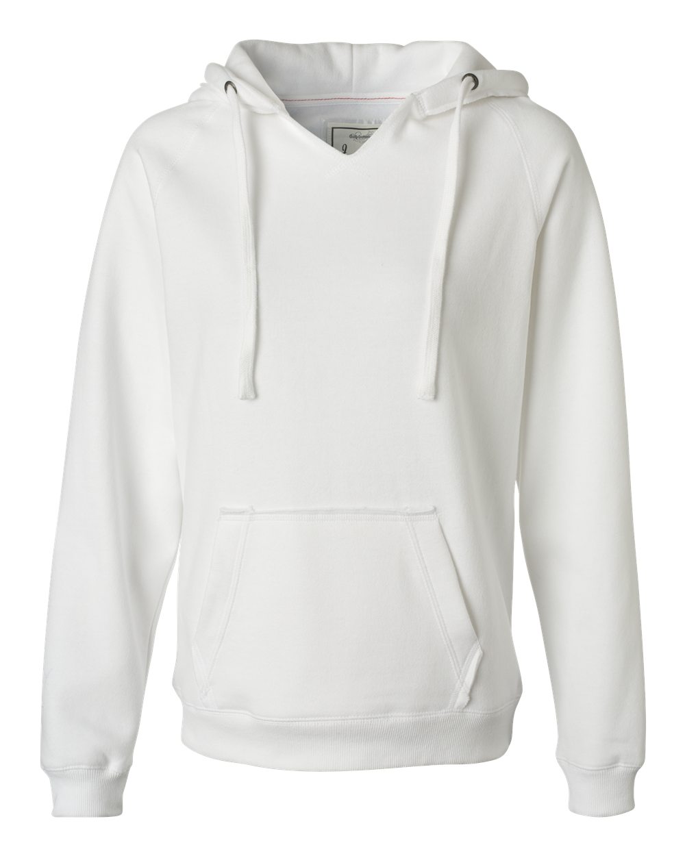 8836 J America Womens Sueded V-Neck Hooded Sweatshirt