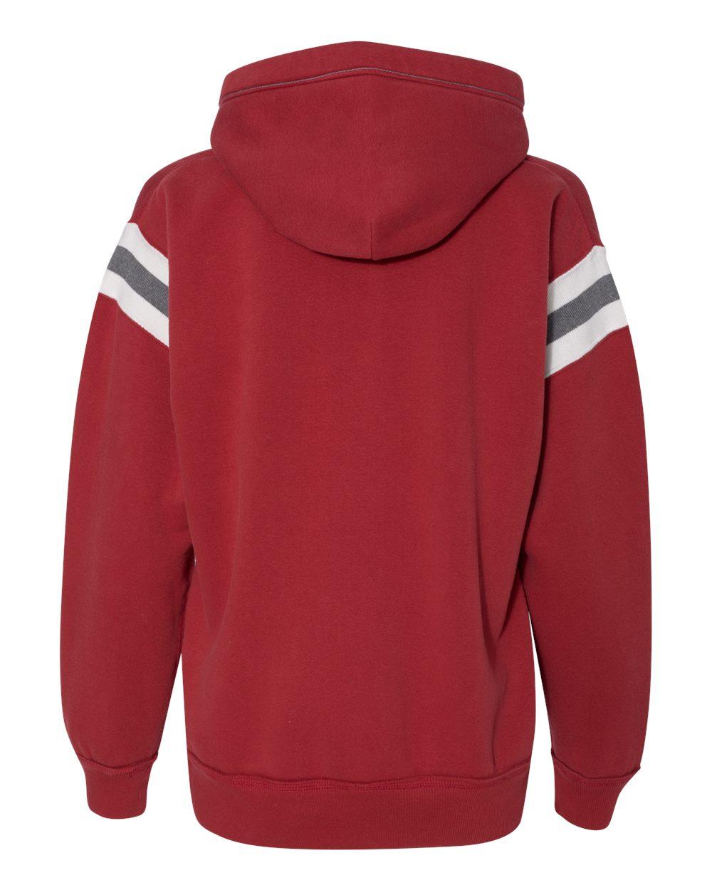 8847 J America Vintage Athletic Hooded Sweatshirt - Back Image