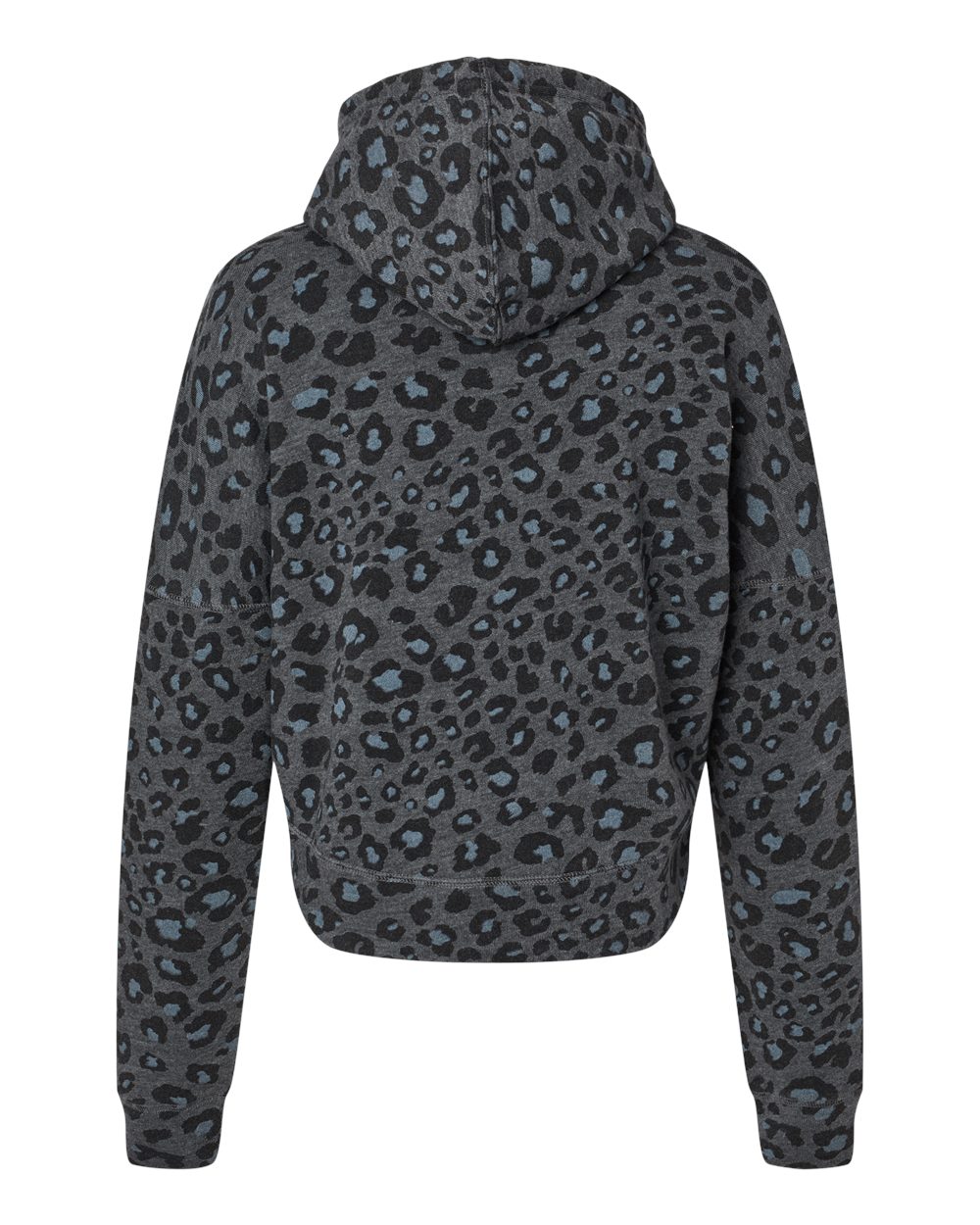 8853 J America Womens Crop Hooded Sweatshirt 8853 J America Womens Crop Hooded Sweatshirt - Back Image