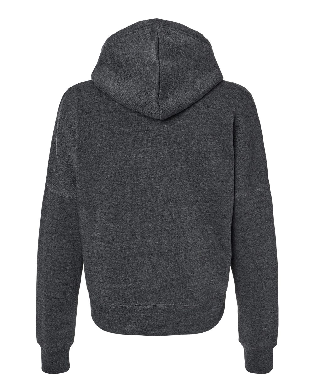 8853 J America Womens Crop Hooded Sweatshirt - Back Image