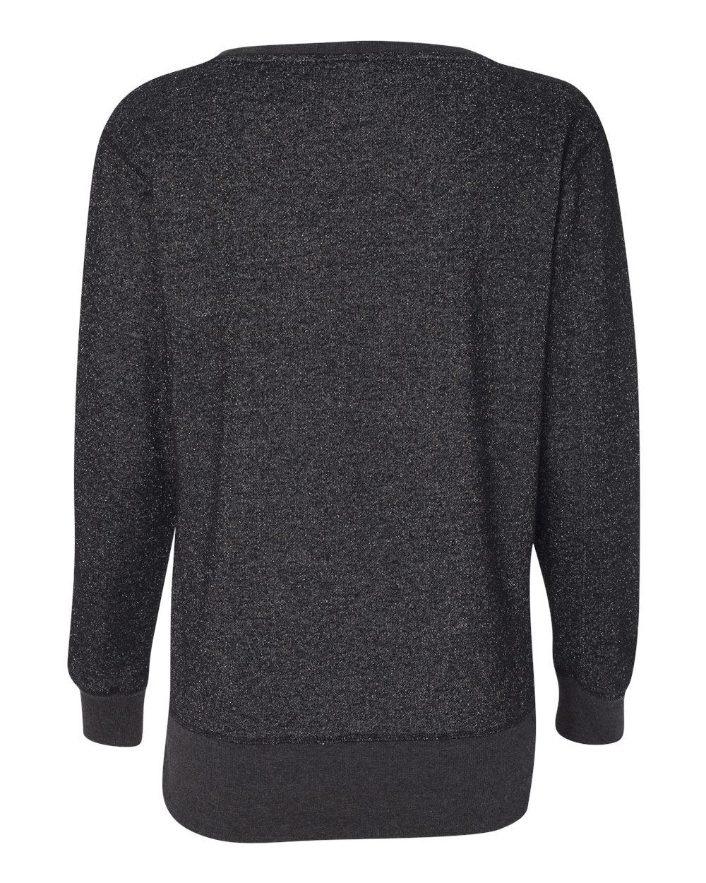 8867 J America Women’s Glitter French Terry Sweatshirt - Back Image